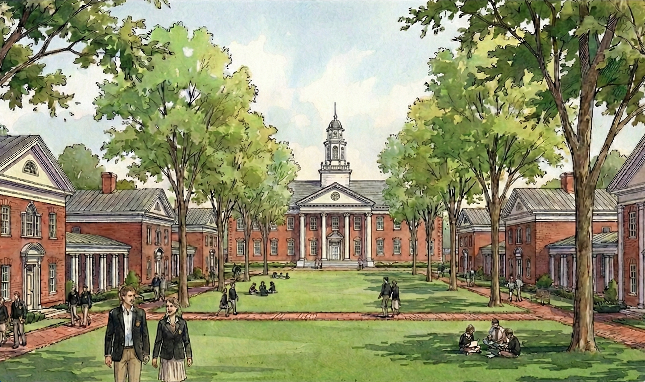 Concept rendering of academic village